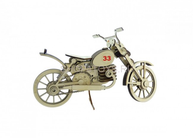 Конструктор 3D деревянный подвижный Lemmo Мотоцикл 33 - МЦ-1 Конструктор 3D деревянный подвижный Lemmo Мотоцикл 33 - МЦ-1