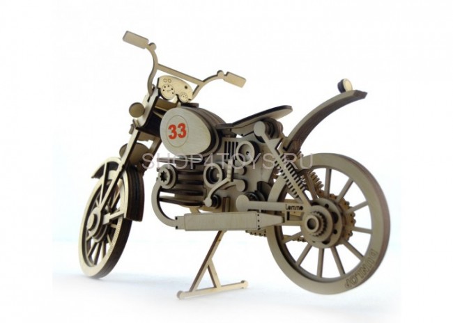 Конструктор 3D деревянный подвижный Lemmo Мотоцикл 33 - МЦ-1 Конструктор 3D деревянный подвижный Lemmo Мотоцикл 33 - МЦ-1