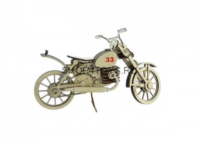 Конструктор 3D деревянный подвижный Lemmo Мотоцикл 33 - МЦ-1 Конструктор 3D деревянный подвижный Lemmo Мотоцикл 33 - МЦ-1