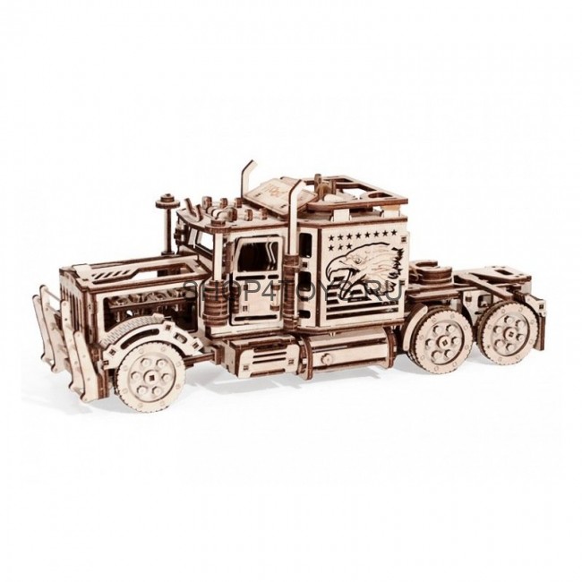 Механический 3D-пазл из дерева Wood Trick Тягач "Биг Риг" - 1234-15