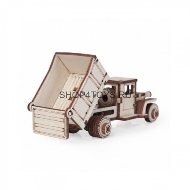 Конструктор 3D деревянный подвижный Lemmo Грузовик ЗИС "Самосвал" - 00-80