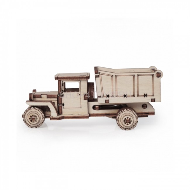 Конструктор 3D деревянный подвижный Lemmo Грузовик ЗИС "Самосвал" - 00-80