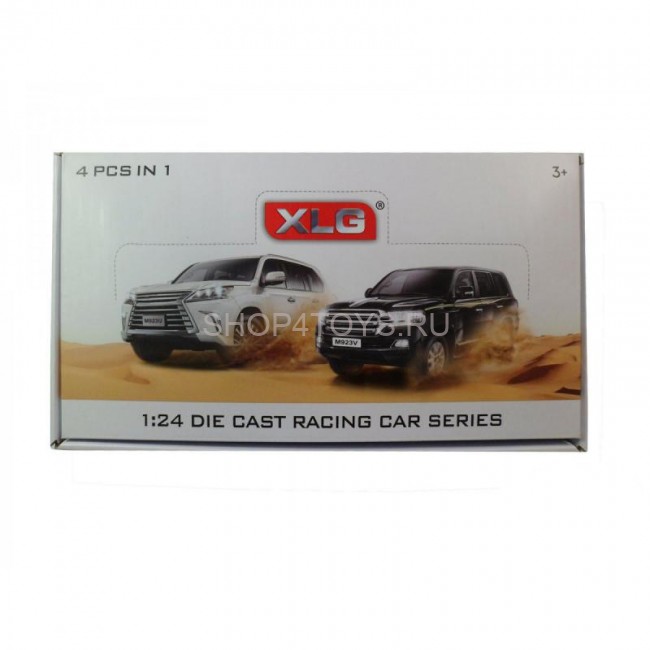 Металлическая модель Toyota Land Cruiser Black 1:24 (свет, звук, инерция) - M923V Металлическая модель Toyota Land Cruiser Black 1:24 (свет, звук, инерция) - M923V