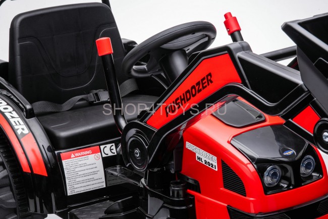 Детский электромобиль трактор с ковшом и пультом управления (красный, 2WD, EVA) - HL389-LUX-RED Детский электромобиль трактор с ковшом и пультом управления (красный, 2WD, EVA) - HL389-LUX-RED