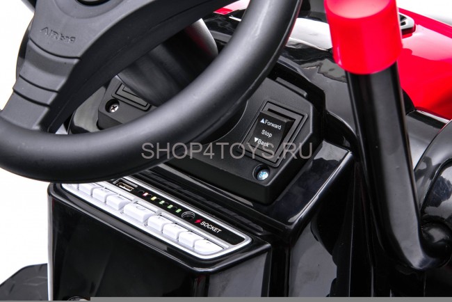 Детский электромобиль трактор с ковшом и пультом управления (красный, 2WD, EVA) - HL389-LUX-RED Детский электромобиль трактор с ковшом и пультом управления (красный, 2WD, EVA) - HL389-LUX-RED