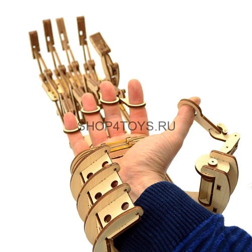 Механический 3D-пазл из дерева Wood Trick Экзоскелет Рука - 1234-8 Механический 3D-пазл из дерева Wood Trick Экзоскелет Рука - 1234-8