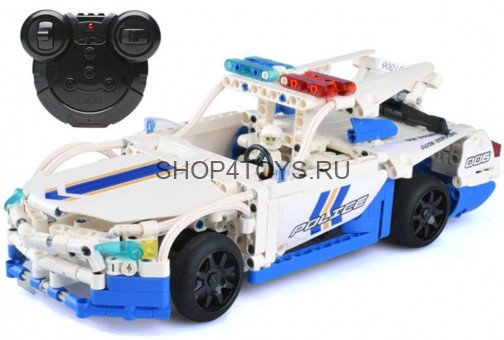 Конструктор Double E Cada Technics, полицейская машина, 430 деталей, пульт управления - C51006W Конструктор Double E Cada Technics, полицейская машина, 430 деталей, пульт управления - C51006W