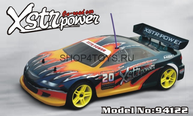 Радиоуправляемый автомобиль с ДВС HSP Nitro Car XSTR POWER 4WD 1:10 - 94122 - 2.4G Радиоуправляемый автомобиль с ДВС HSP Nitro Car XSTR POWER 4WD 1:10 - 94122 - 2.4G