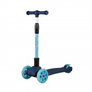Самокат Трехколесный Складной, со Светящимися Колесами, Синий - MSC-J072002D Самокат Трехколесный Складной, со Светящимися Колесами, Синий - MSC-J072002D