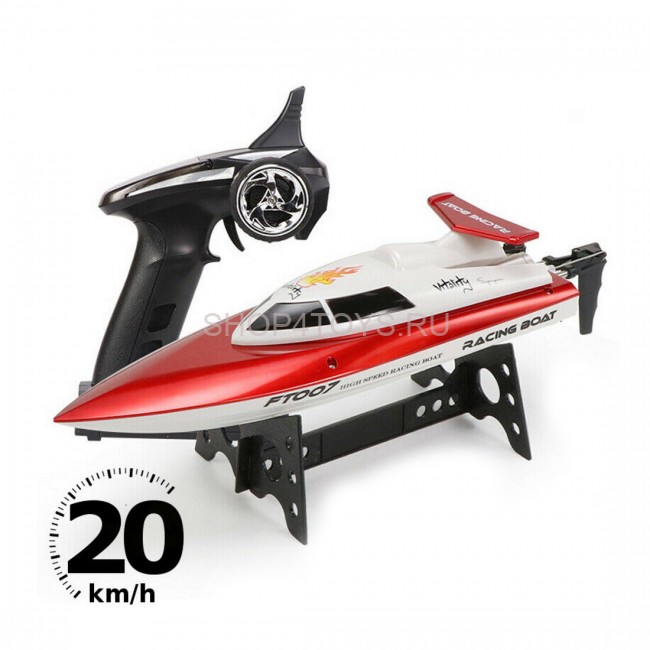 Радиоуправляемый катер Fei Lun FT007 2.4G - FT007-RED Радиоуправляемый катер Fei Lun FT007 2.4G - FT007-RED