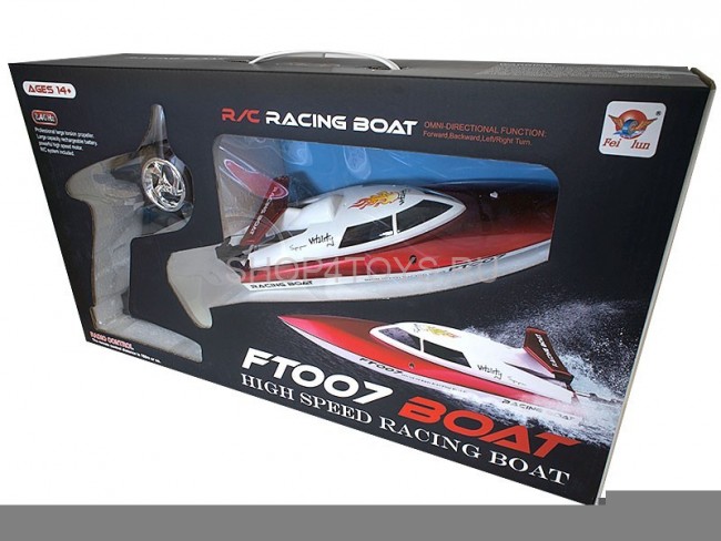 Радиоуправляемый катер Fei Lun FT007 2.4G - FT007-RED Радиоуправляемый катер Fei Lun FT007 2.4G - FT007-RED