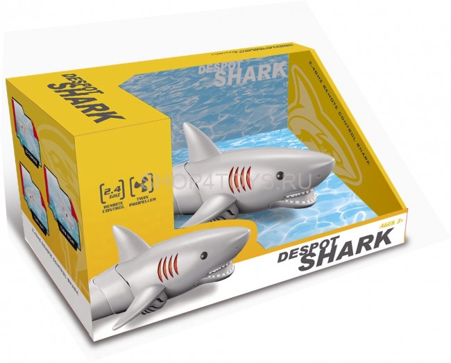 Радиоуправляемый робот Акула (серый, акб, плавает в воде) - LNT-K23B