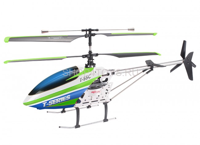 Радиоуправляемый вертолет MJX T55 (зеленый) c FPV камерой 2.4G - T55FPV-G