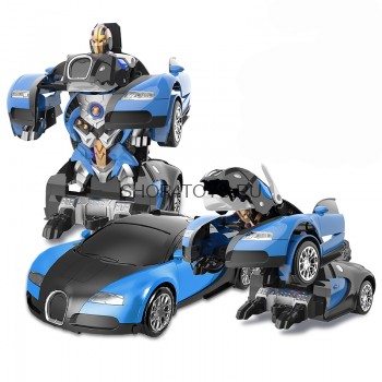Радиоуправляемый трансформер робот зверь Бугатти Bugatti Veyron Blue 1:14 - MZ-2801P-B Радиоуправляемый трансформер робот зверь Bugatti Veyron Blue 1:14 - MZ-2801P-B