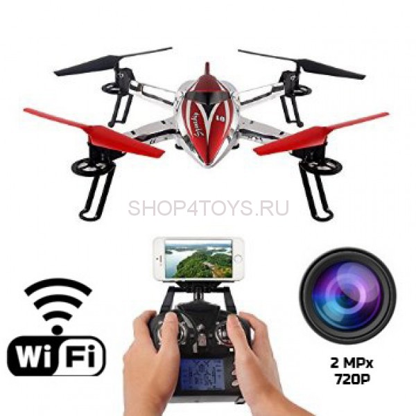 Радиоуправляемый квадрокоптер с барометром WLToys Q212K RTF WiFi FPV 2.4G - WLT-Q212K Радиоуправляемый квадрокоптер с барометром WLToys Q212K RTF WiFi FPV 2.4G - WLT-Q212K