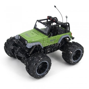 Радиоуправляемый зеленый джип ZC333 4x4 1:16 2.4G - 333-MUD14B-G Радиоуправляемая машинка с полным приводом и пультом управления 2.4G. В комплекте вы покупаете полный набор с аккумулятором и зарядным устройством