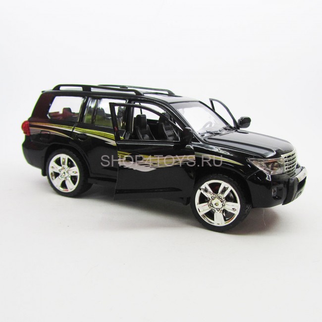 Металлическая модель Toyota Prado Black (свет, звук, инерция) - M923J Металлическая модель Toyota Prado Black (свет, звук, инерция) - M923J
