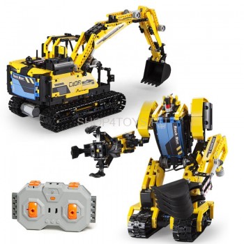 Радиоуправляемый конструктор CADA 2 в 1 экскаватор ROCK MAN (930 деталей) - C51026W Радиоуправляемый конструктор CADA 2 в 1 экскаватор ROCK MAN (930 деталей) - C51026W