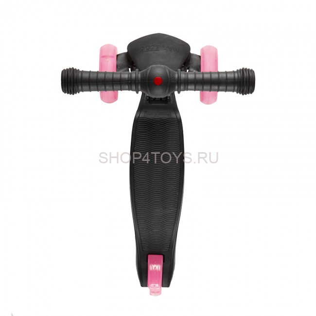 Самокат Трехколесный Складной, со Светящимися Колесами, Черный с Розовым - MSC-B072001D Самокат Трехколесный Складной, со Светящимися Колесами, Черный с Розовым - MSC-B072001D