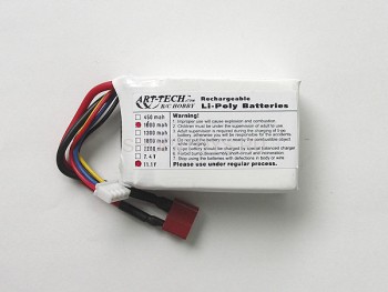 Аккумулятор Art-tech 50101 Аккумулятор li-poly 11.1V,1600mAh,15C Art-tech 50101