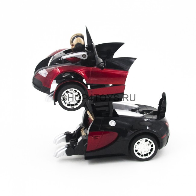 Радиоуправляемый трансформер робот зверь Bugatti Veyron Red 1:14 - MZ-2801P Радиоуправляемый трансформер робот зверь Bugatti Veyron Red 1:14 - MZ-2801P