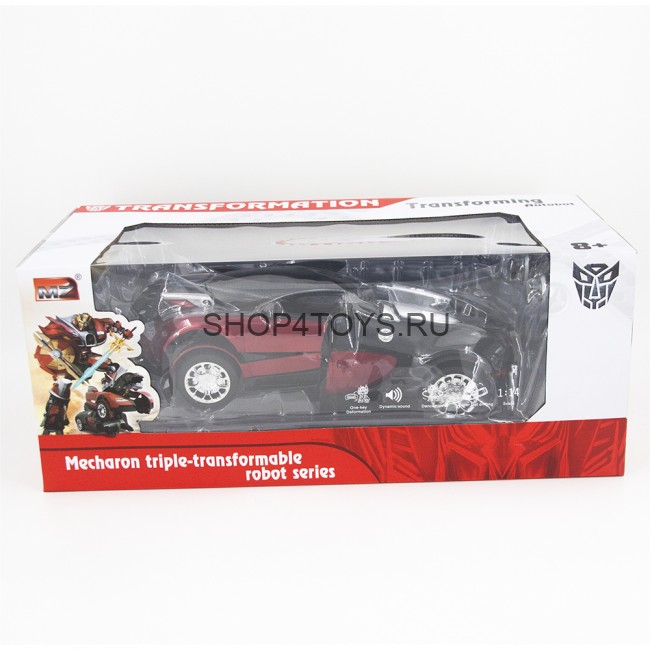 Радиоуправляемый трансформер робот зверь Bugatti Veyron Red 1:14 - MZ-2801P Радиоуправляемый трансформер робот зверь Bugatti Veyron Red 1:14 - MZ-2801P