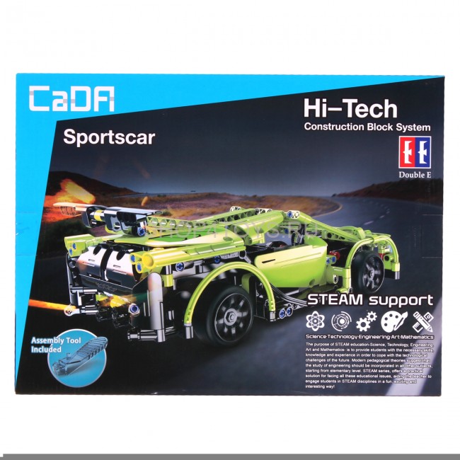 Конструктор Double E Cada Technics, спортивная машина, 453 деталей, пульт управления - C51007W Конструктор Double E Cada Technics, спортивная машина, 453 деталей, пульт управления - C51007W