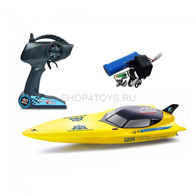 Радиоуправляемый катер Create Toys Yellow Cruel (74 см, 15 км/ч) - CT-2062K-YELLOW Радиоуправляемый катер Create Toys Yellow Cruel (74 см, 15 км/ч) - CT-2062K-YELLOW