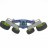 Радиоуправляемый перевертыш Blue Stunt Dumper Car 2.4G - CT-8034-BLUE