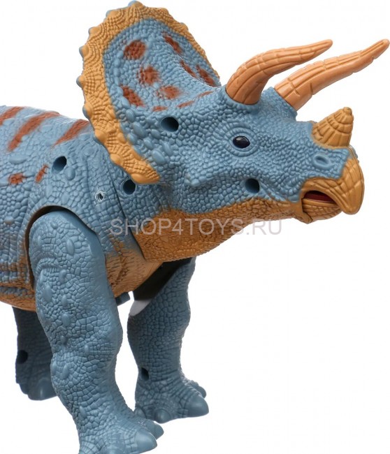 Интерактивный динозавр Трицератопс (световые и звуковые эффекты) - RS6167A