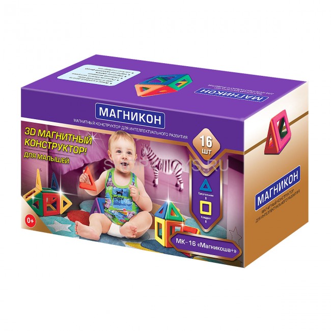 Магнитный констуктор для малышей Магникоша - MK-16 Магнитный констуктор для малышей Магникоша - MK-16