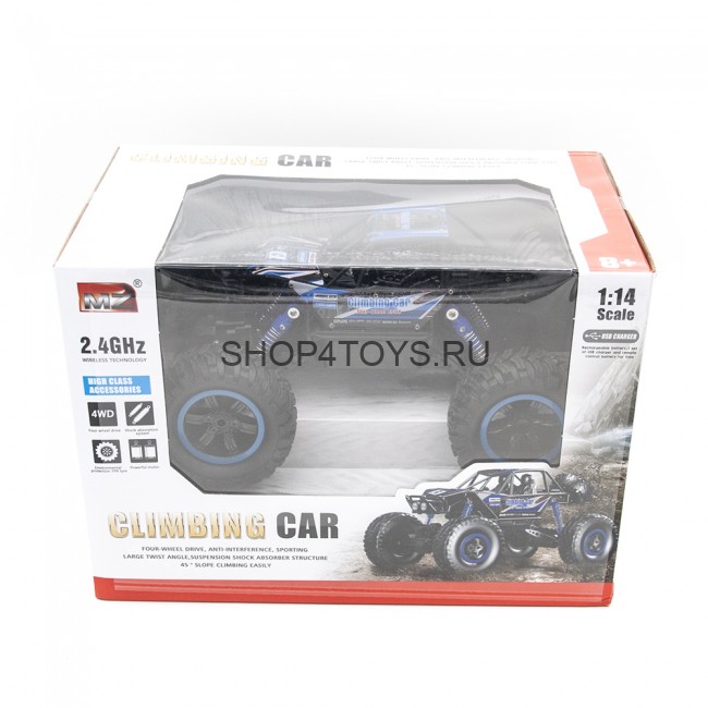 Радиоуправляемый краулер MZ Blue Climbing Car 1:14 2.4G - MZ-2838-B