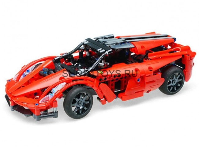 Конструктор Double E Cada Technics, спорткар, 380 деталей, пульт управления - C51009W Конструктор Double E Cada Technics, спорткар, 380 деталей, пульт управления - C51009W
