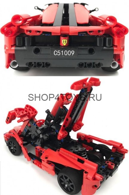 Конструктор Double E Cada Technics, спорткар, 380 деталей, пульт управления - C51009W Конструктор Double E Cada Technics, спорткар, 380 деталей, пульт управления - C51009W