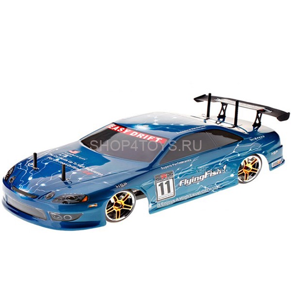 Радиоуправляемый автомобиль для дрифта HSP Flying Fish 1 - 1:10 4WD - 94123-12301 - 2.4G