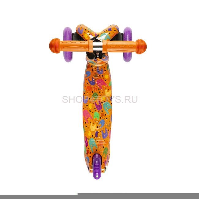 Самокат Трехколесный, со Светящимися Колесами, Кошки - MSC-B082009