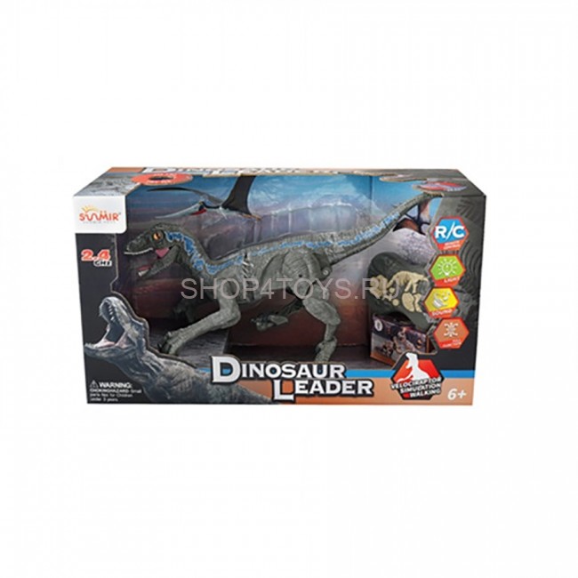 Радиоуправляемый динозавр SUNMIR Велоцираптор (зеленый), звук, свет - SM180-B Радиоуправляемый динозавр SUNMIR Велоцираптор (зеленый), звук, свет - SM180-B