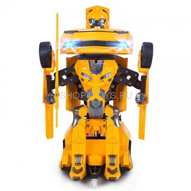 Радиоуправляемый робот трансформер MZ Chevrolet Camaro с пультом управления ввиде ружья 1:14 2.4G - MZ-2314K