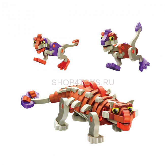 Мягкий конструктор из EVA Soft Blocks "Анкилозавр и малыши" 200 деталей - 3504 Мягкий конструктор из EVA Soft Blocks "Анкилозавр и малыши" 200 деталей - 3504