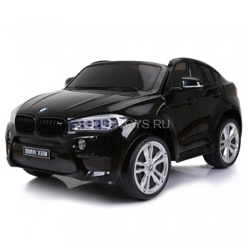 Детский электромобиль BMW X6M Black 12V - JJ2168 Детский электромобиль BMW X6M Black 12V - JJ2168 - это стильный двухместный электромобиль по лицензии BMW