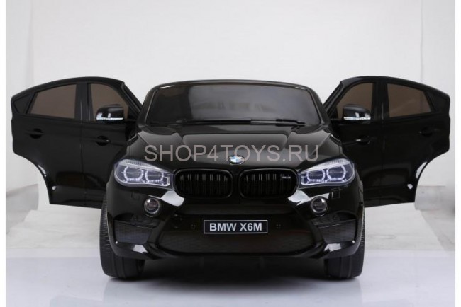 Детский электромобиль BMW X6M Black 12V - JJ2168