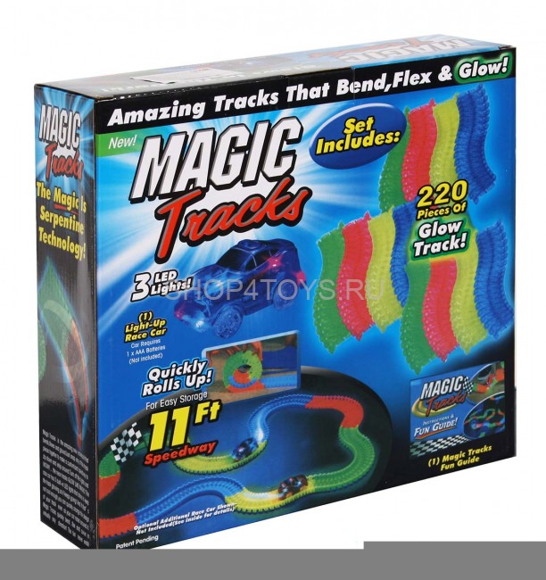 Автотрек Magic Tracks, 220 деталей, 335 см - MX1805