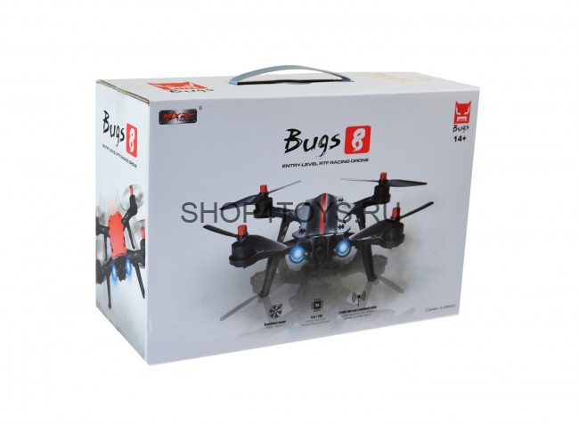 Радиоуправляемый квадрокоптер MJX Bugs 8 + FPV камера RTF 2.4G - B8-C5830 Радиоуправляемый квадрокоптер MJX Bugs 8 + FPV камера RTF 2.4G - B8-C5830