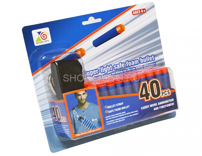 Комплект BlazeStorm (40 мягких пуль + пояс) - ZC0340