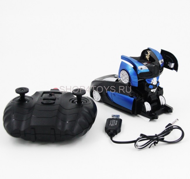 Радиоуправляемый трансформер, ползающий по стенам MZ Bugatti Veyron Blue 1:24 - 2815P-B