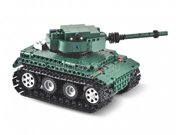 Конструктор Double E Cada Technics, Танк Tiger 1, 313 деталей, пульт управления - C51018W Конструктор Double E Cada Technics, Танк Tiger 1, 313 деталей, пульт управления - C51018W