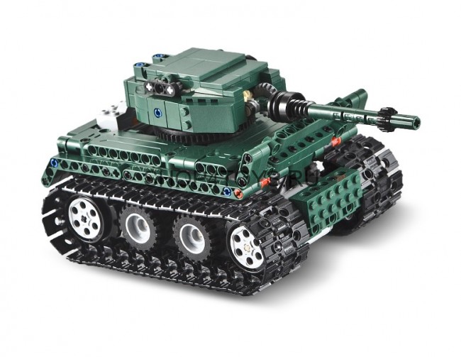 Конструктор Double E Cada Technics, Танк Tiger 1, 313 деталей, пульт управления - C51018W Конструктор Double E Cada Technics, Танк Tiger 1, 313 деталей, пульт управления - C51018W