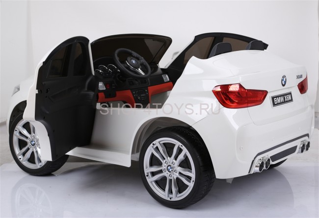 Детский электромобиль BMW X6M White 12V - JJ2168-W