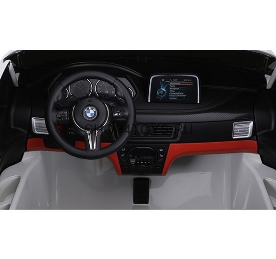 Детский электромобиль BMW X6M White 12V - JJ2168-W