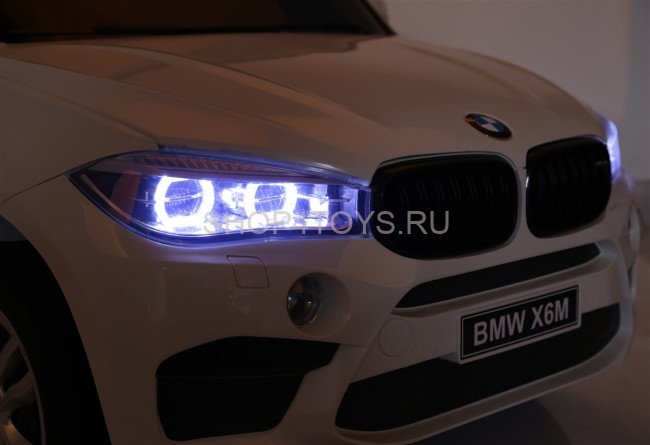 Детский электромобиль BMW X6M White 12V - JJ2168-W